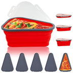 Reusable Expandable Pizza Storage Container With 5 Microwavable Trays