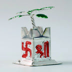 Tulsi Plant Miniature Idol With Mandir Kalash Base - (1 Pc)