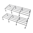 Metal Rectangle Flower Plant Stand For Balcony (60×20 Cm / 2 Pc Set)