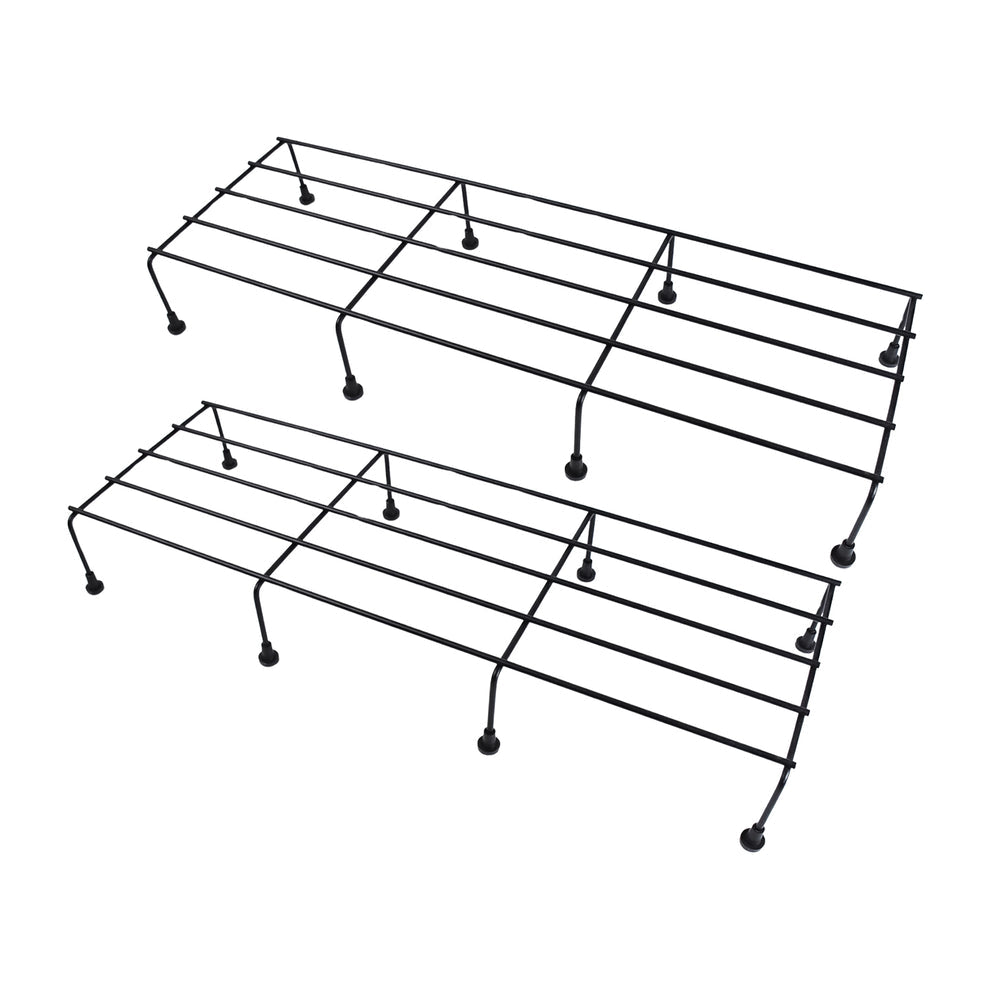 Metal Rectangle Flower Plant Stand For Balcony (60×20 Cm / 2 Pc Set)