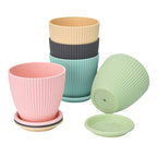 Plant planter Pot With Bottom Tray (5 Pcs Set)