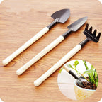 Kid's Garden Tools Set Of 3 Pieces (Trowel, Shovel, Rake)