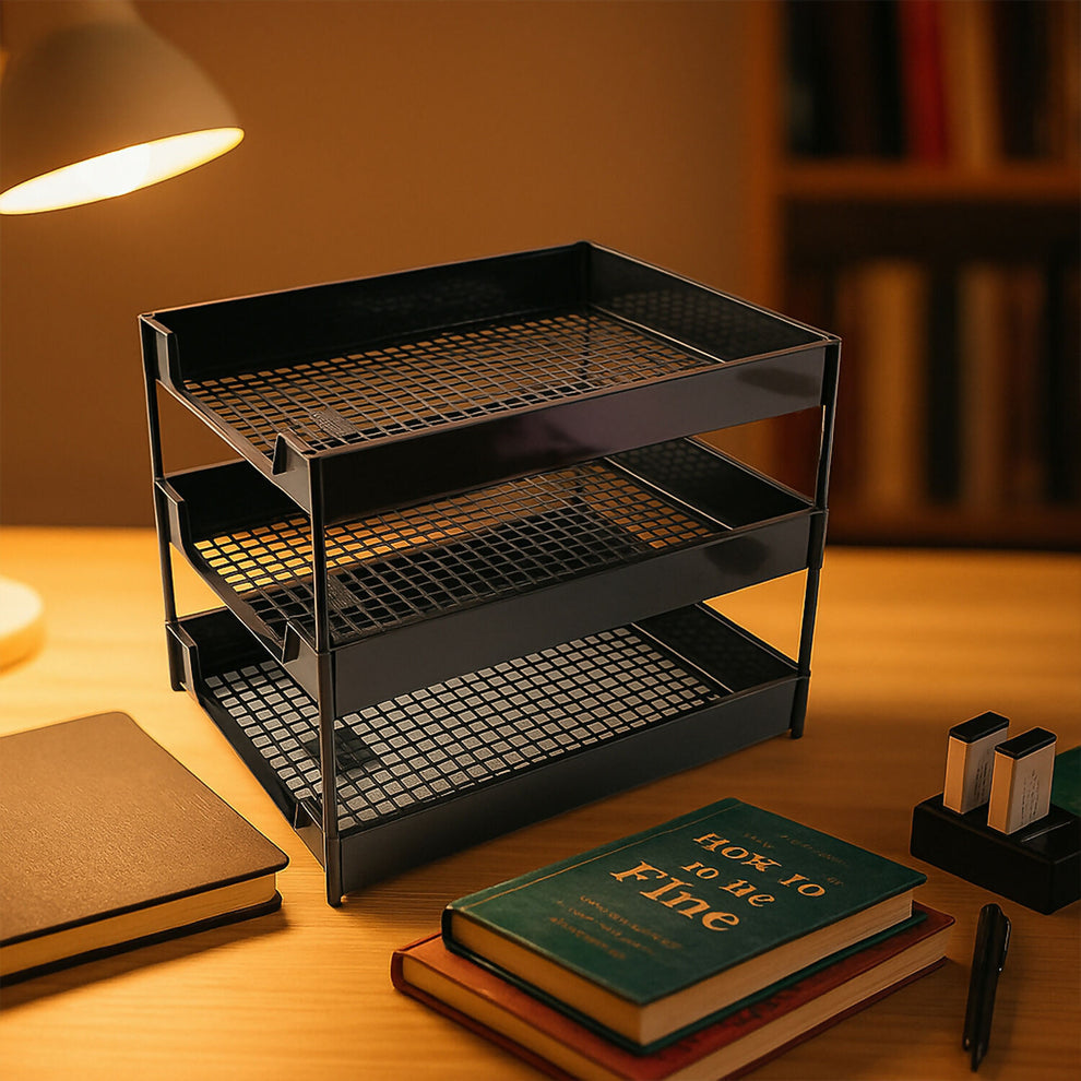 Officemate 3-Layer Executive Document Tray (37.5 Cm X 27.5 Cm X 25.5 Cm)