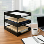 Officemate 3-Layer Executive Document Tray (37.5 Cm X 27.5 Cm X 25.5 Cm)