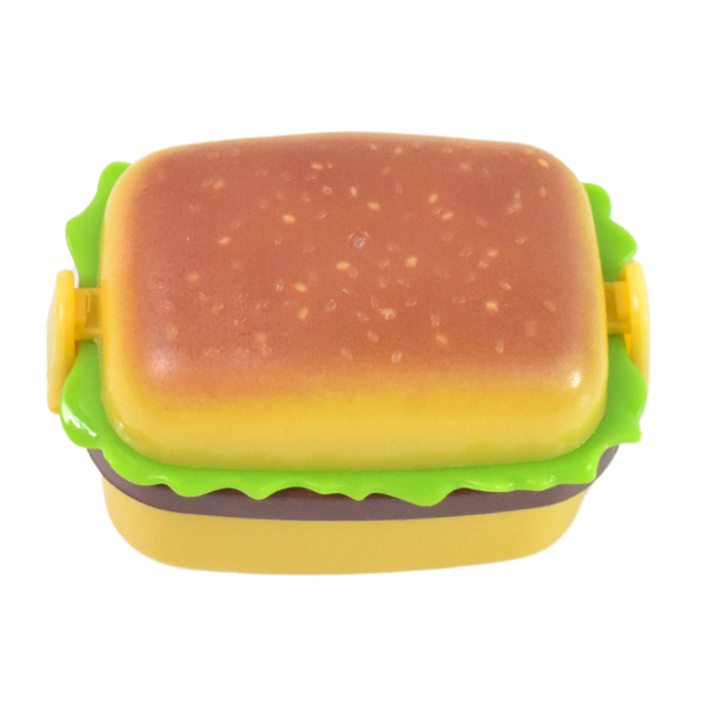 Burger Shape Small Size Double Hole Sharpener With Eraser (1 Set)