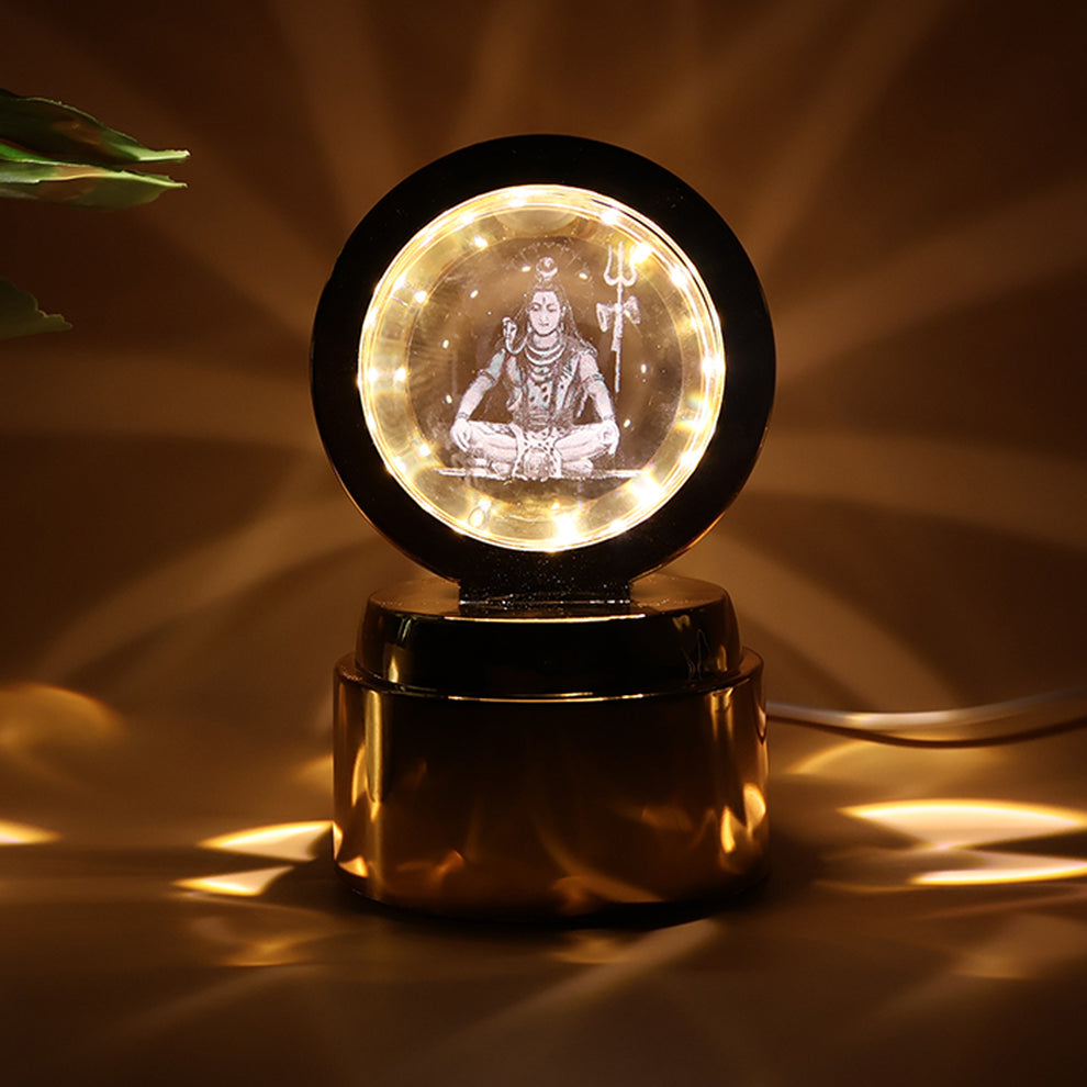Mahadev 3d Crystal Ball Night Light