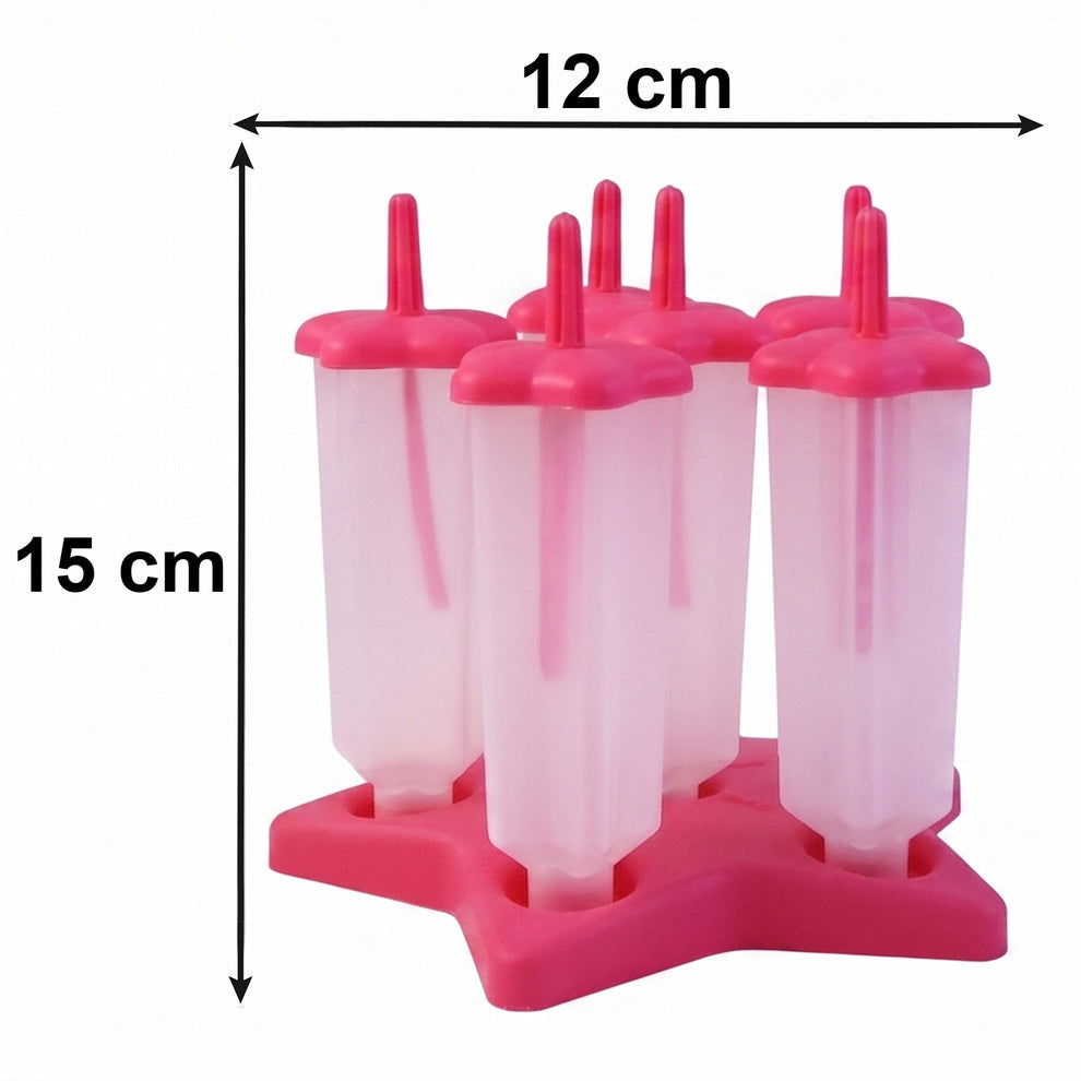 Ice Cream Molds With Lid (1 Set / 6 Pc)