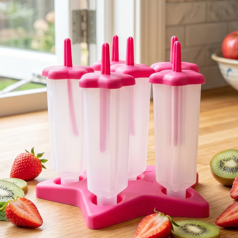 Ice Cream Molds With Lid (1 Set / 6 Pc)