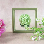 Rose Flower Car Air Freshener Clip For Ac Vent With Perfume Bottle 10ml