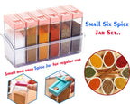 Spice Jars (6 Pcs, 14x22x8cm, Multicolour)