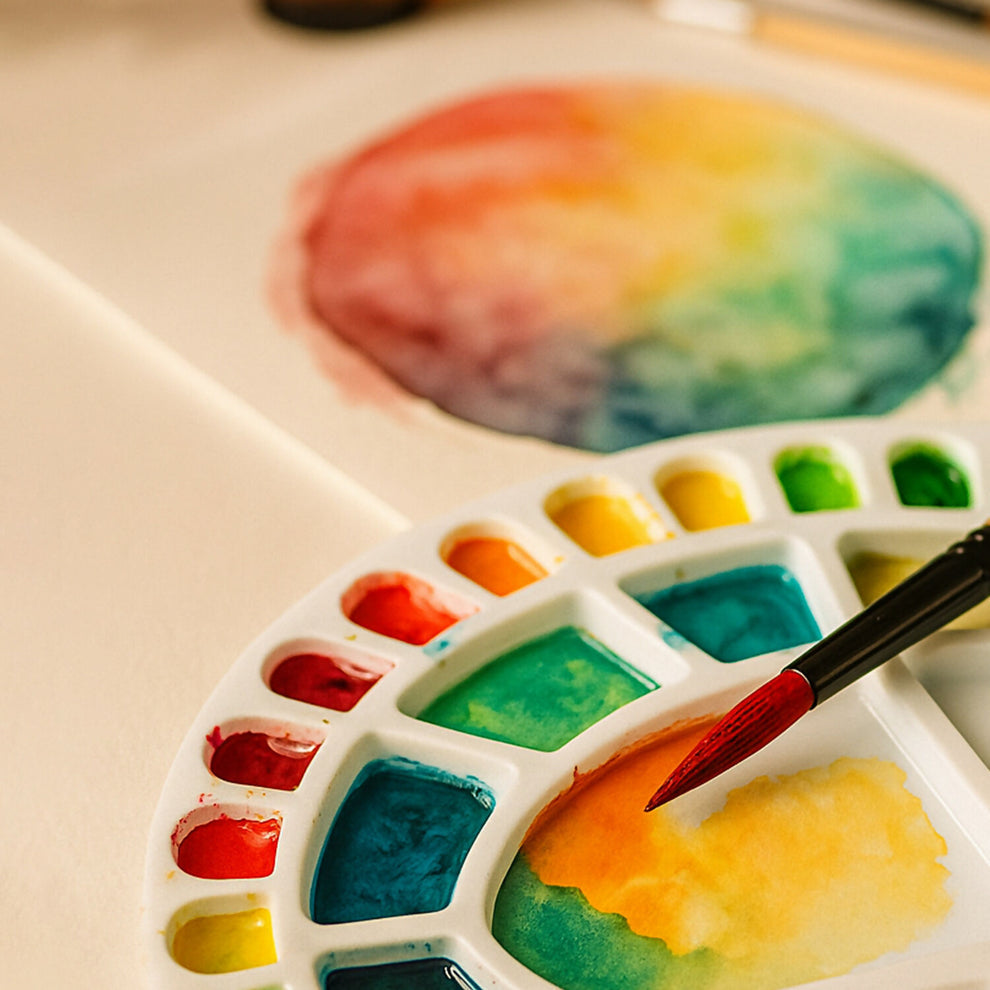 Colour Mixing Plate – Oval Large Paint Palette