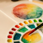 Colour Mixing Plate – Oval Large Paint Palette