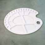 Colour Mixing Plate – Oval Large Paint Palette