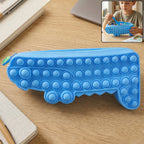 Cartoon Crocodile Shape Pop It Pencil Pouch
