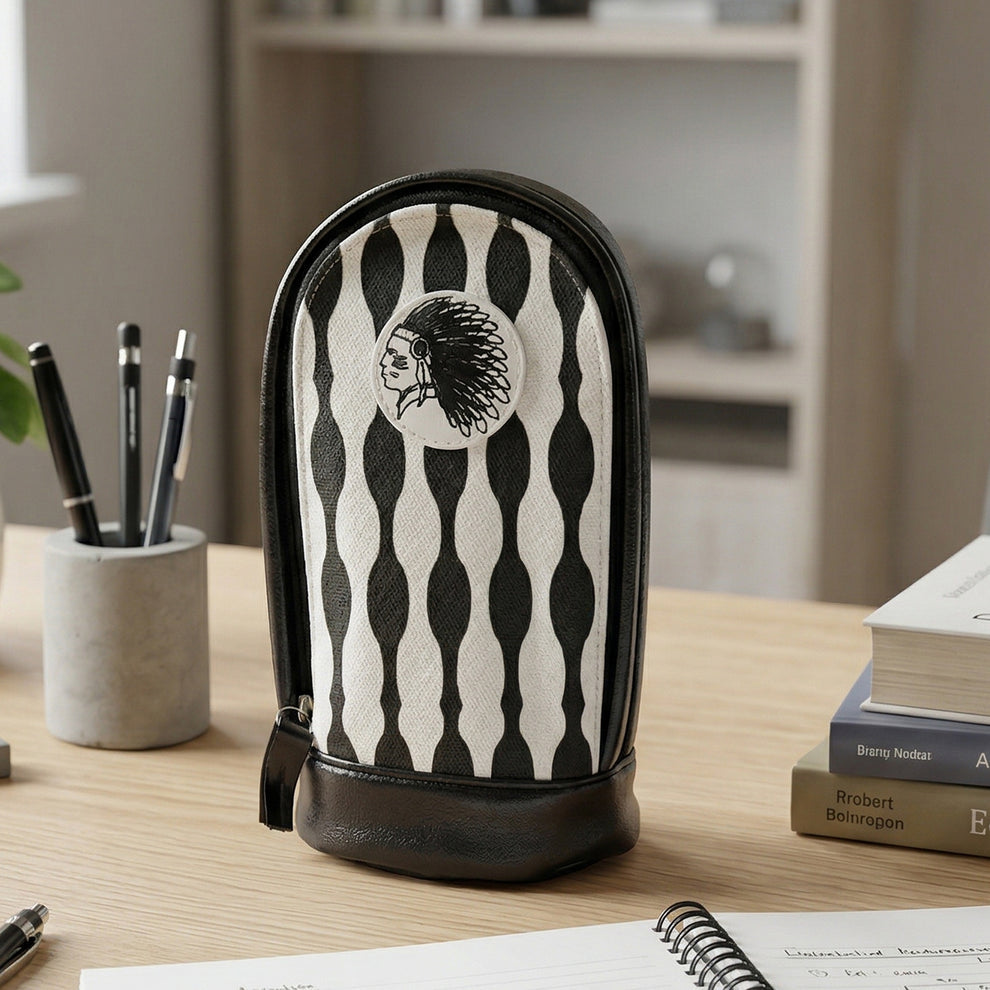 Stylish Hard Base Zipper Pencil Pouch