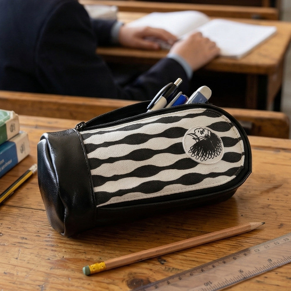 Stylish Hard Base Zipper Pencil Pouch