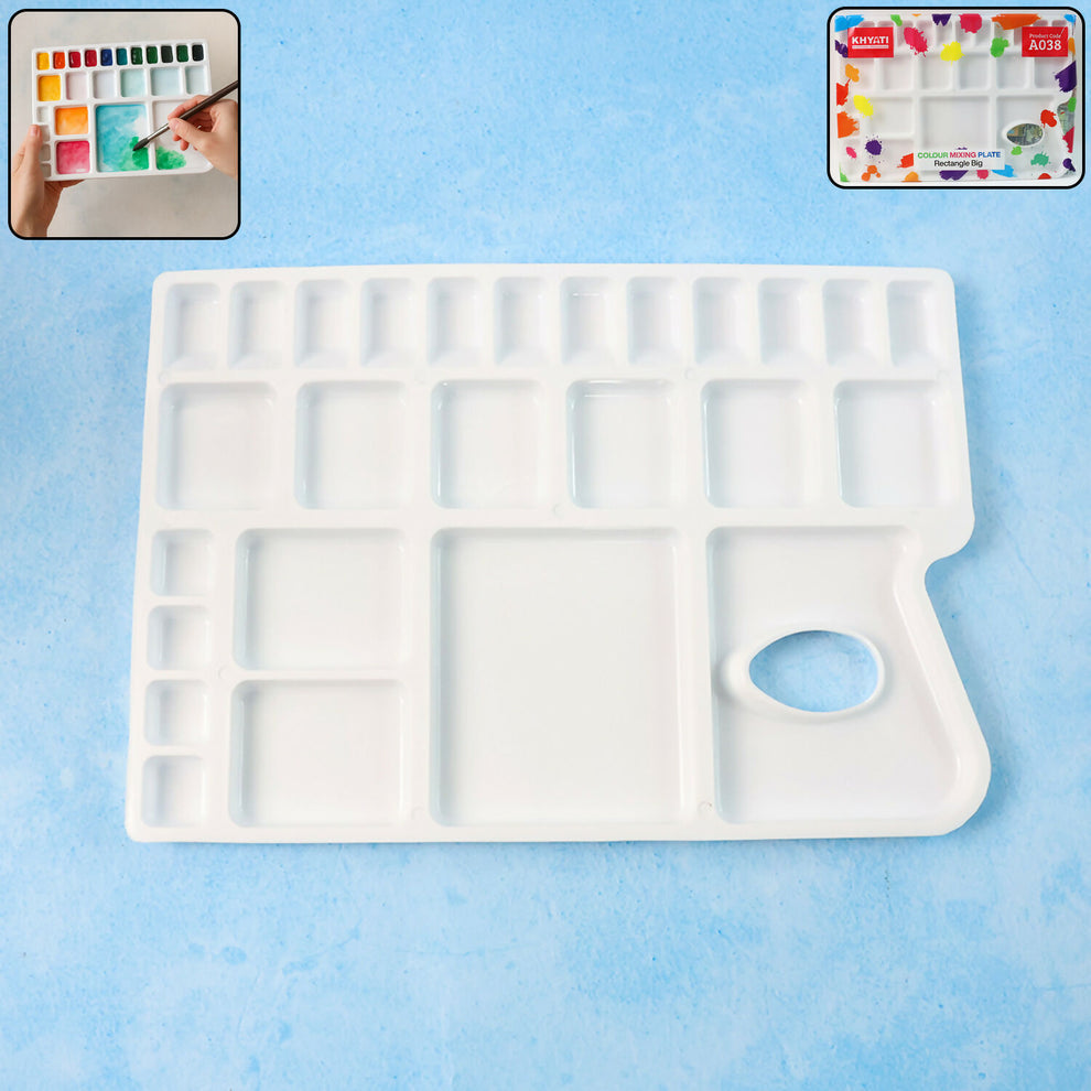 Colour Mixing Plate – Rectangle Big