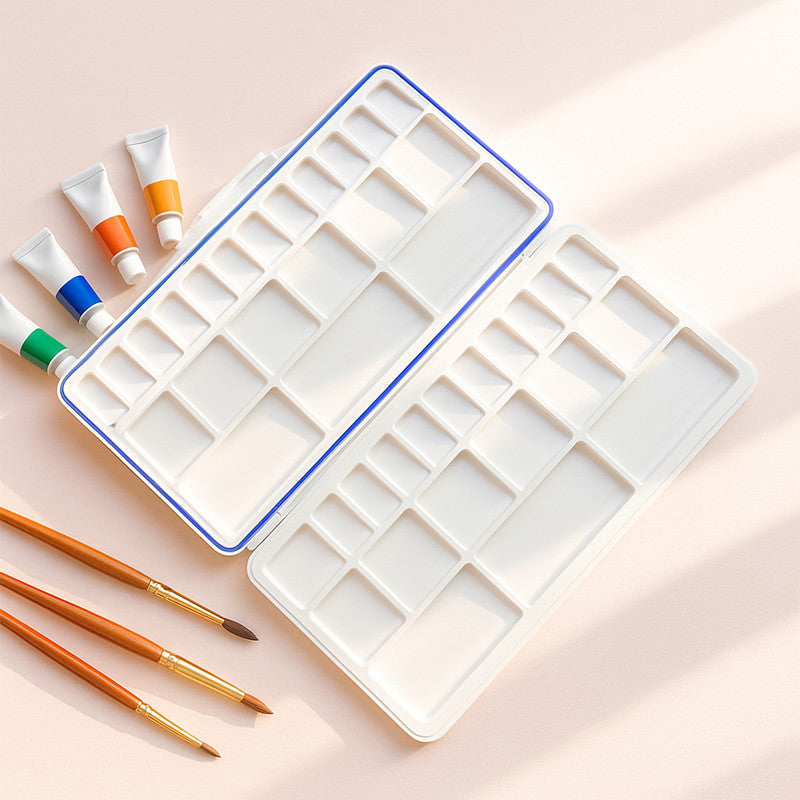 Airtight Colour Mixing Plate – Folding Paint Palette With Silicone Seal
