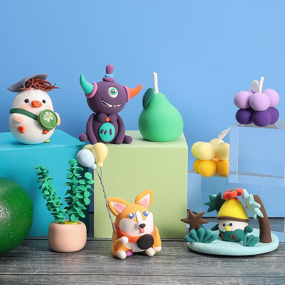 Kids 12 Color Antibacterial Super Clay Set
