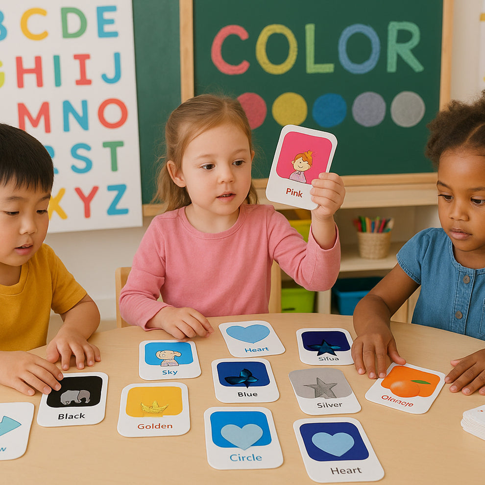 Kidkraft Early Learner 32-Piece Color & Shape Flashcard