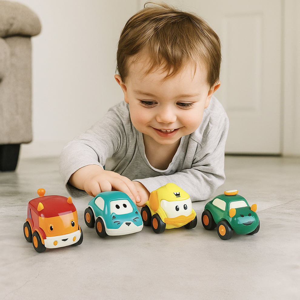 Funwoods Scurry Toy Cars For Kids - 12 Pcs