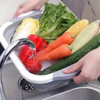 3 in 1 Collapsible Cutting Board With Dish Tub Basket , Kitchen products