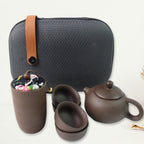 Portable Kung Fu Tea Set With a bag (Set Of 6pcs)