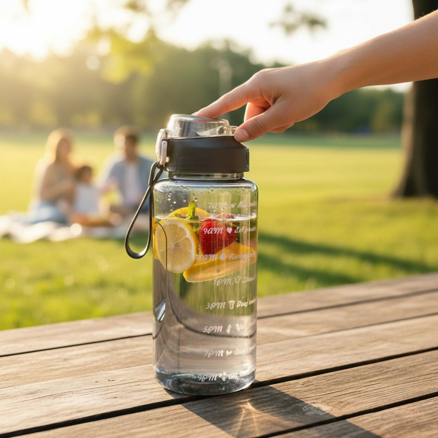 2 L Motivational Sipper Water Bottle