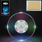 Colorful LED Cocktail Coaster, Round LED Drink Coaster (1 Pc)