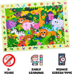 Jungle Animal Theme Interlocking Puzzle Toy for Kids