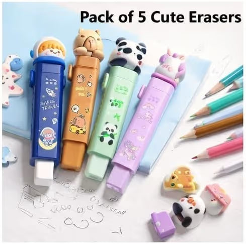 Kawaii Cartoon Retractable Eraser