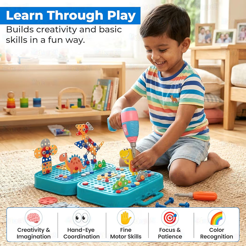 Kidology Electric Drill DIY Set – Build, Drill &amp; Create Like a Pro