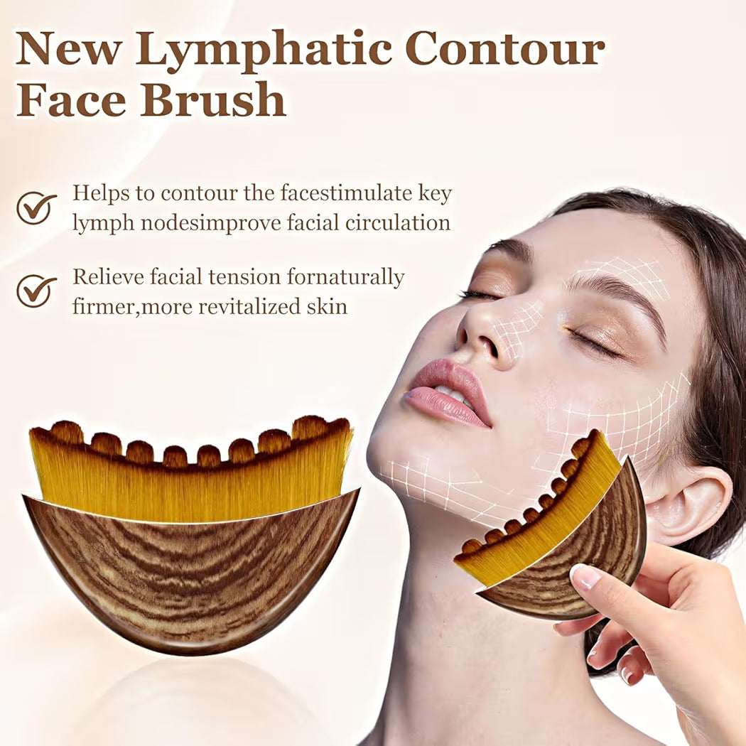 Lymphatic Contour Face Brush for Sculpting