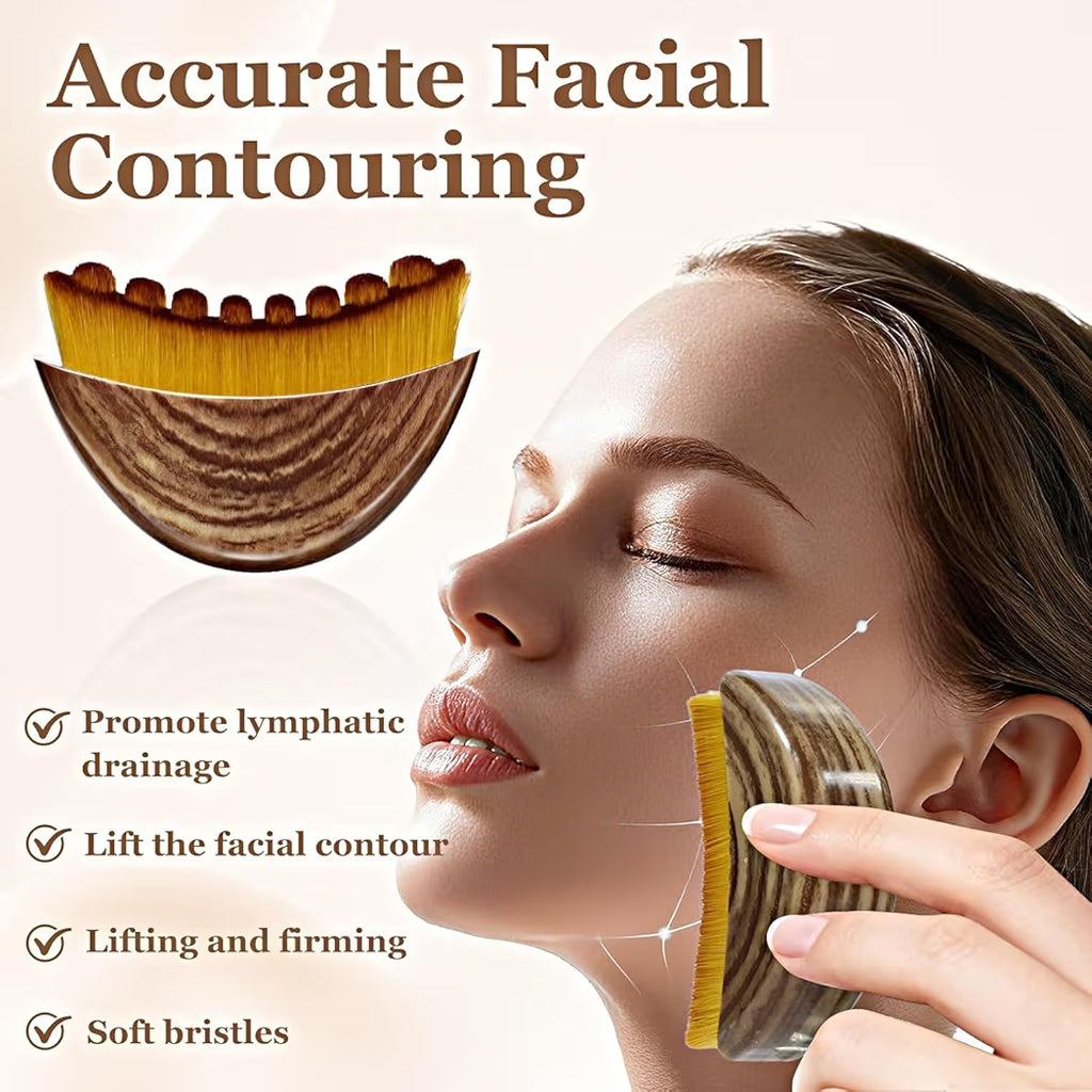 Lymphatic Contour Face Brush for Sculpting