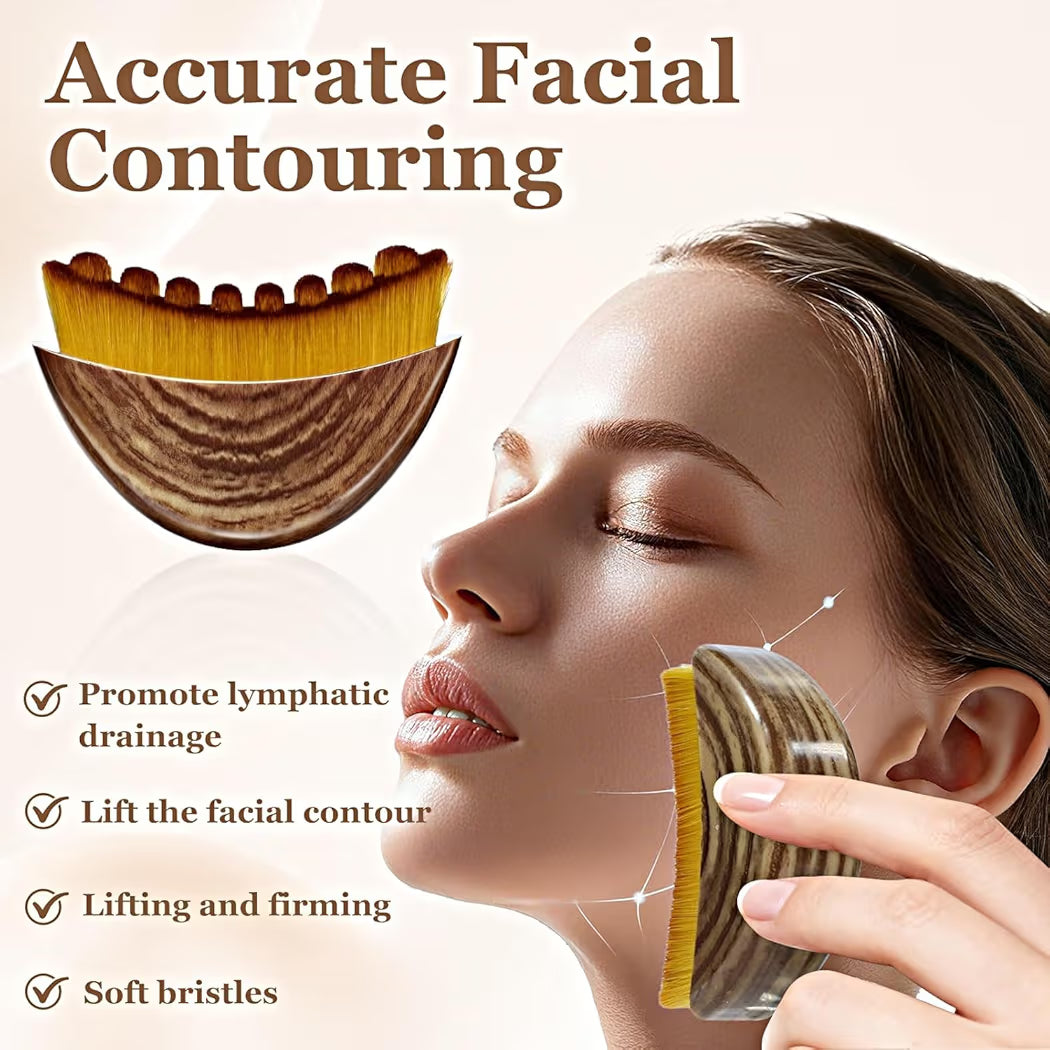 Lymphatic Contour Face Brush for Sculpting
