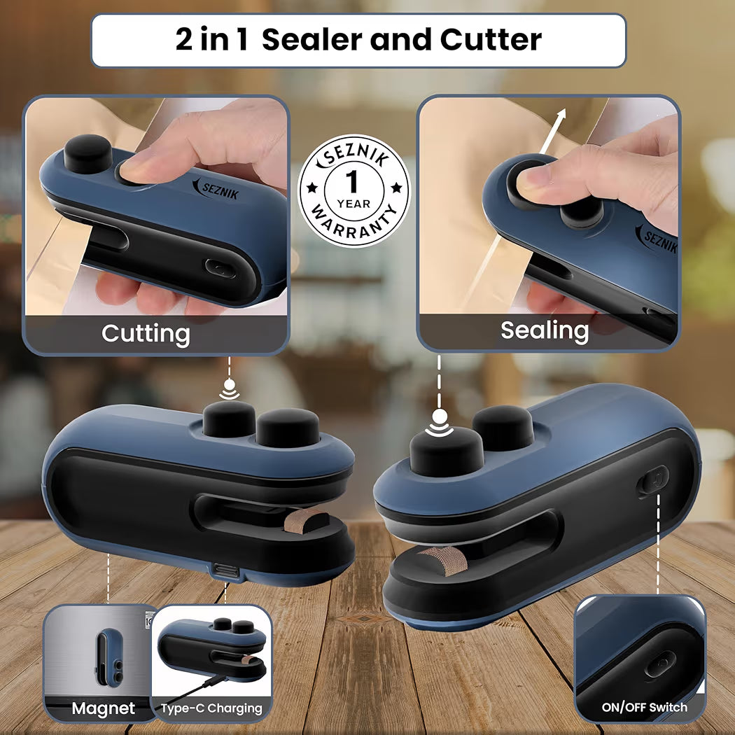 Machine for Food Packets - Portable Handheld Sealing, Snacks, Chips, Fresh Storage "2 for 499₹"