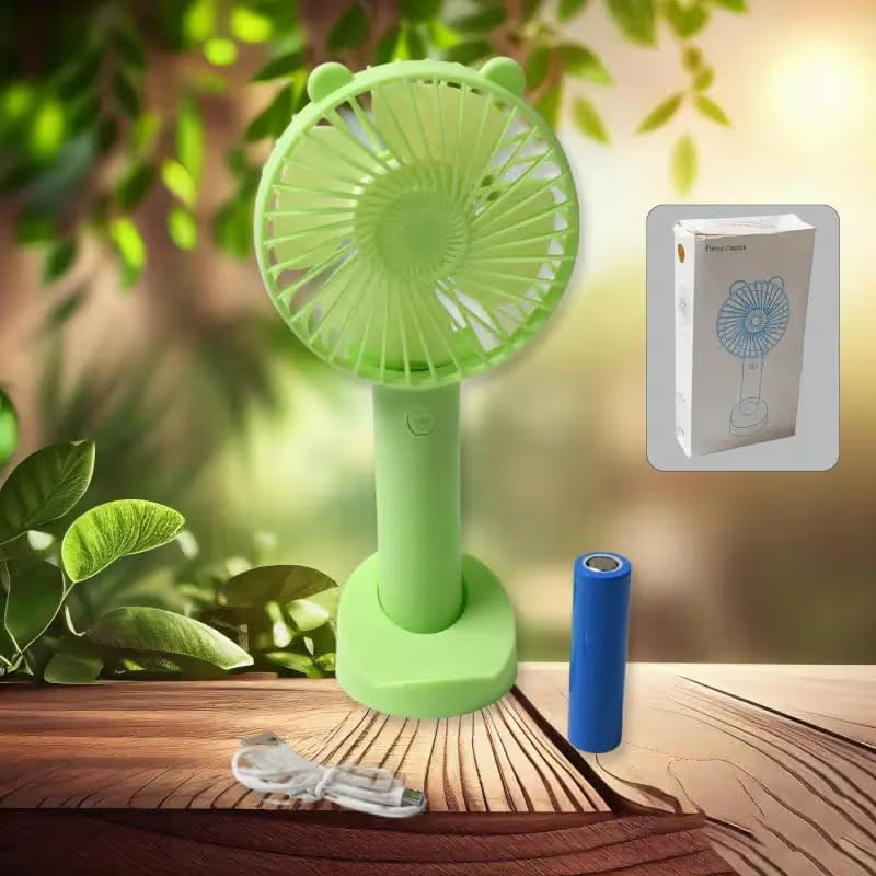 Portable Classic Hand Fan Table Fan 3 Speed Personal Desk Fan
