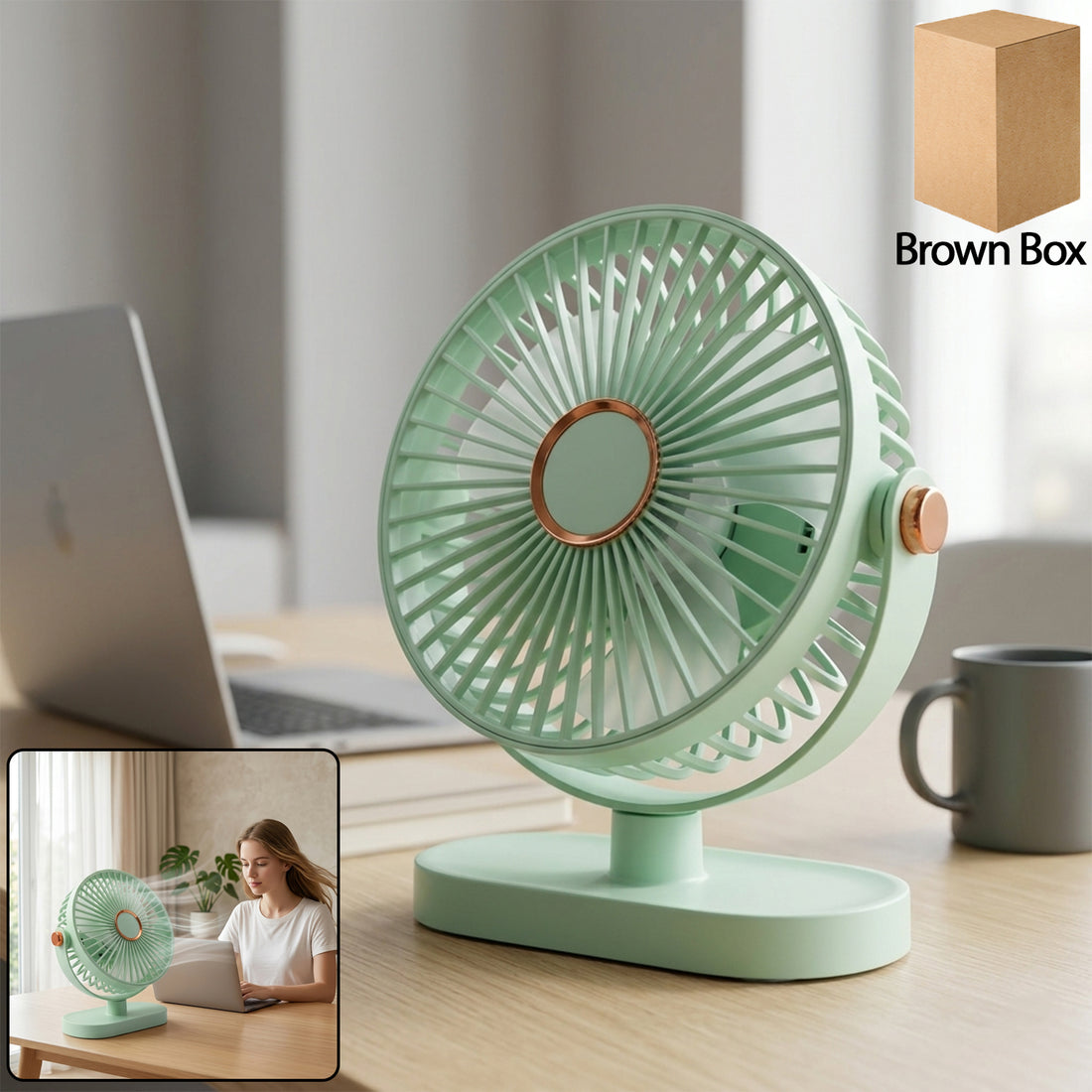 Portable Rechargeable Table Fan – Cool Breeze Anywhere