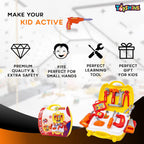 Toyshine DIY Portable Tool Set Toy with Briefcase, Accessories