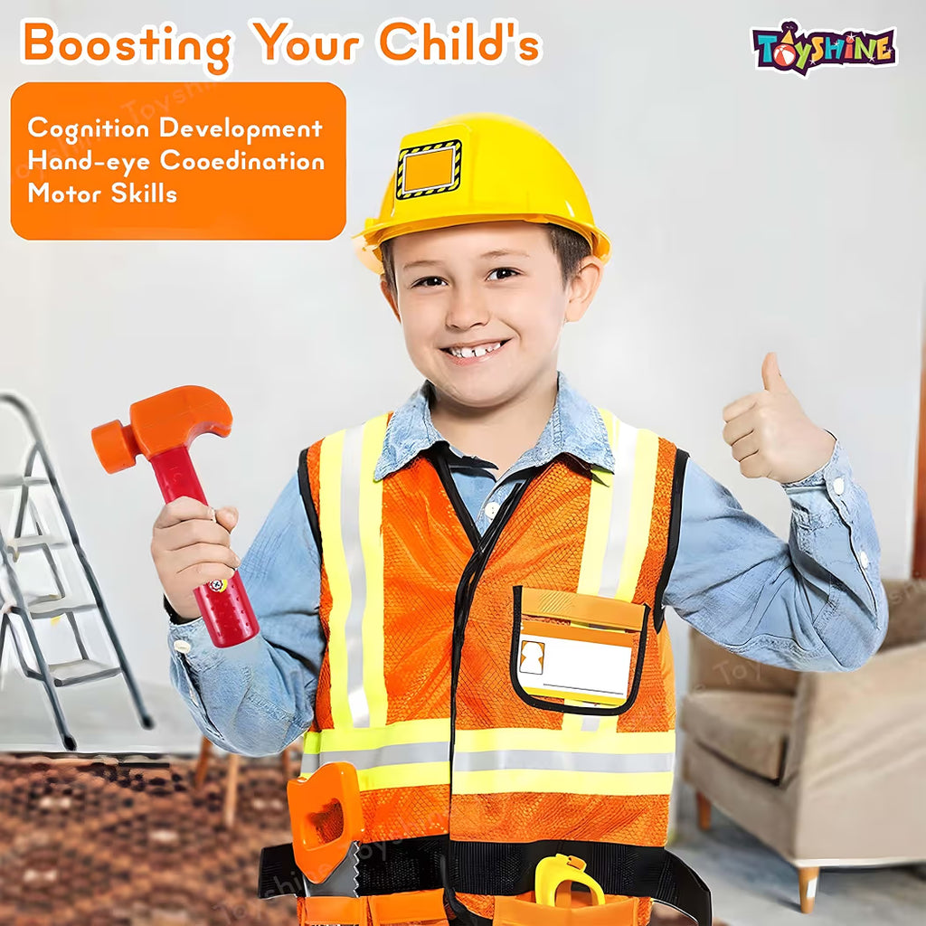 Toyshine DIY Portable Tool Set Toy with Briefcase, Accessories