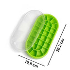 30 Grid Silicone Ice Cube Tray with Lid (Pack of 2)