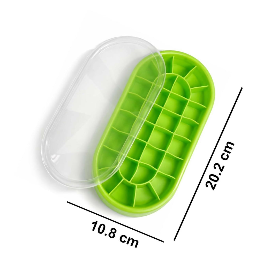 30 Grid Silicone Ice Cube Tray with Lid (Pack of 2)