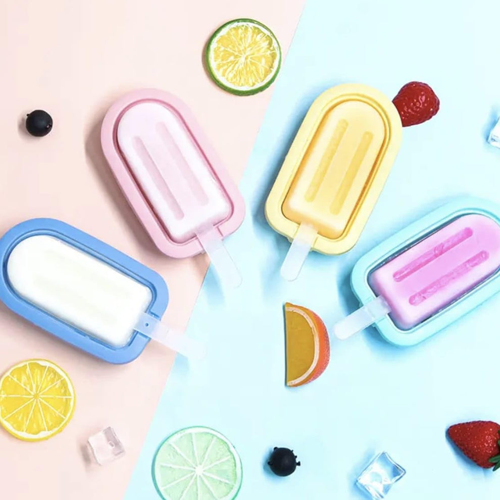 Premium Silicone Popsicle Mold Set – Make Yummy Ice Cream at Home