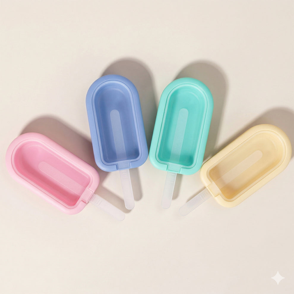 Premium Silicone Popsicle Mold Set – Make Yummy Ice Cream at Home