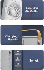 Portable Double-Ended Spray Fan, USB Rechargeable