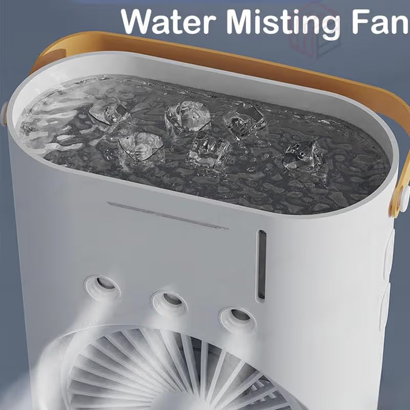 Portable Double-Ended Spray Fan, USB Rechargeable