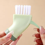 Multipurpose Bottle-Connectable Cleaning Brush with Built-In Scraper (2 Pc)
