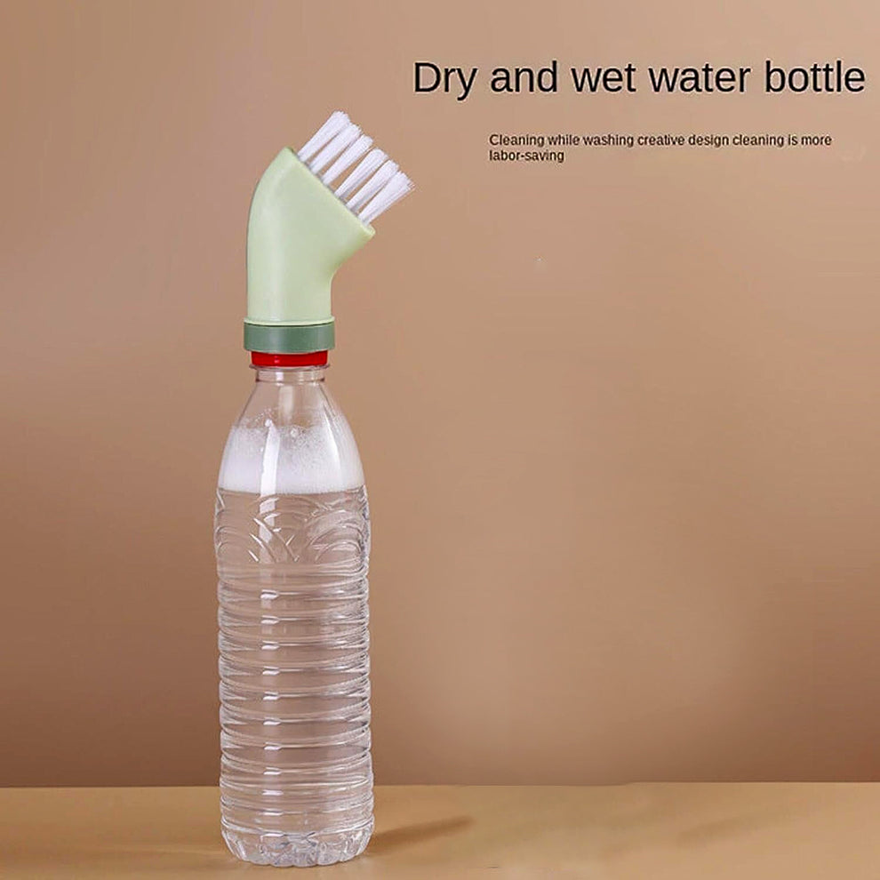 Multipurpose Bottle-Connectable Cleaning Brush with Built-In Scraper (2 Pc)