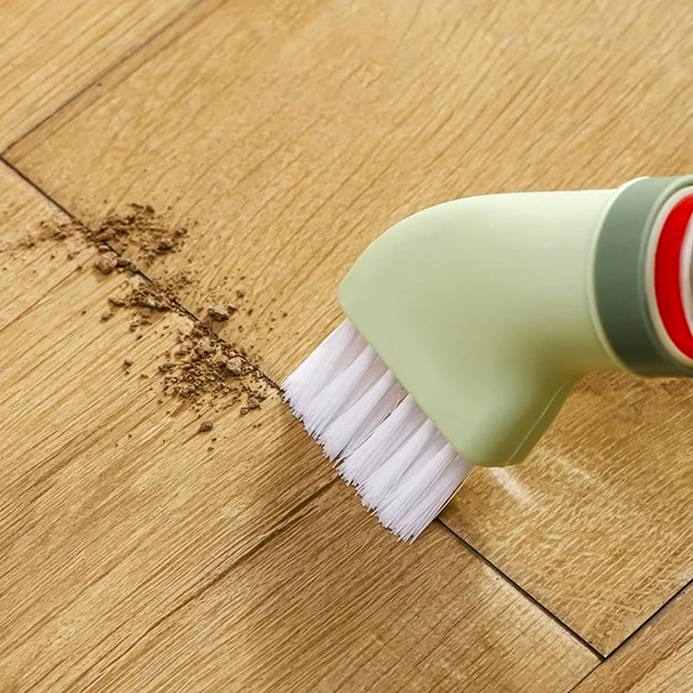 Multipurpose Bottle-Connectable Cleaning Brush with Built-In Scraper (2 Pc)