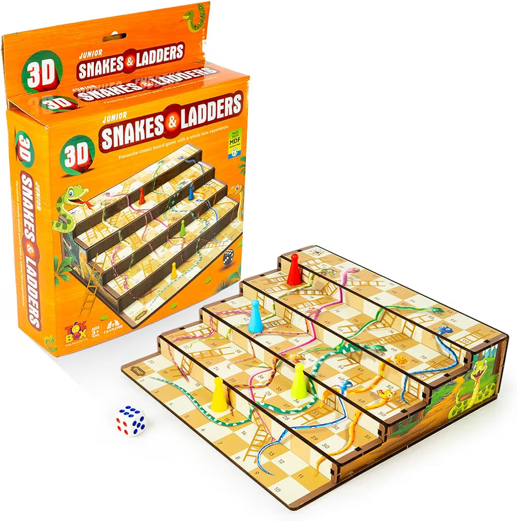 3D Snakes & Ladders – Classic Game with a Fun Twist